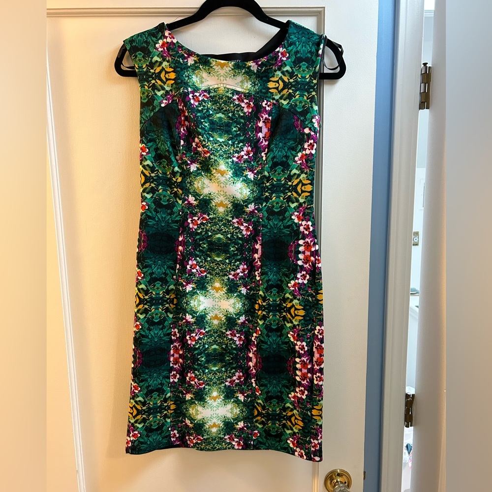 Cynthia Rowley Green Floral Print Dress - Size 4